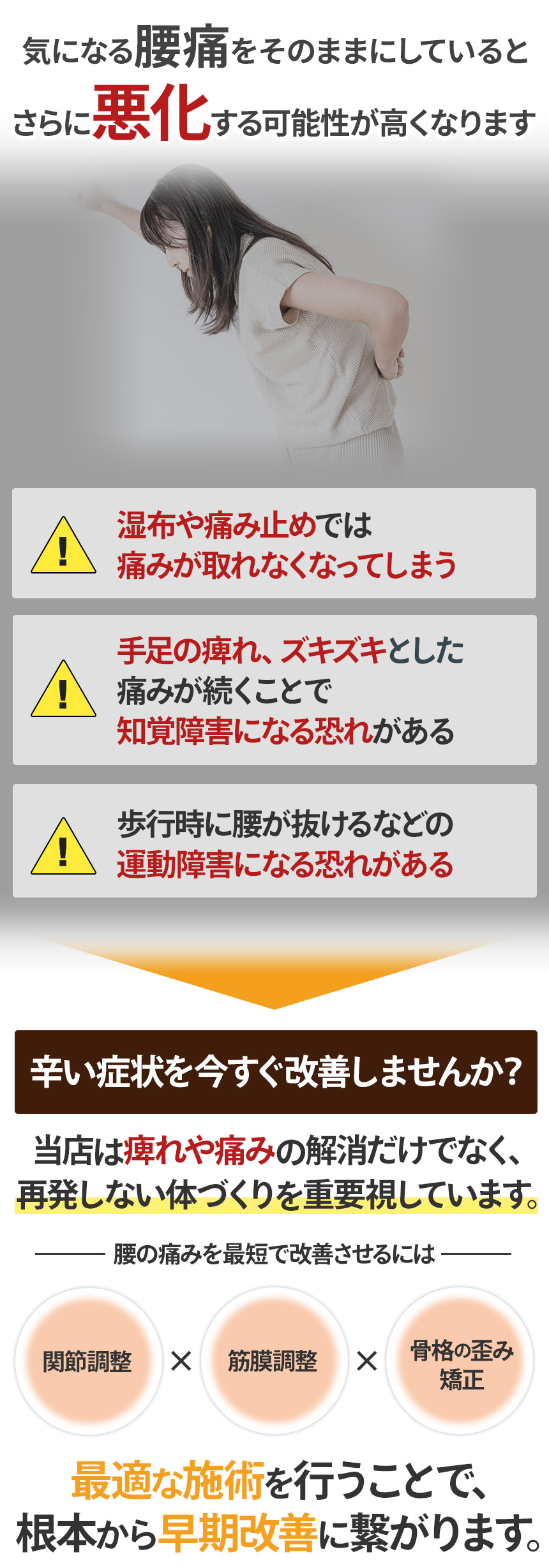 そのままにしていると...(腰痛)