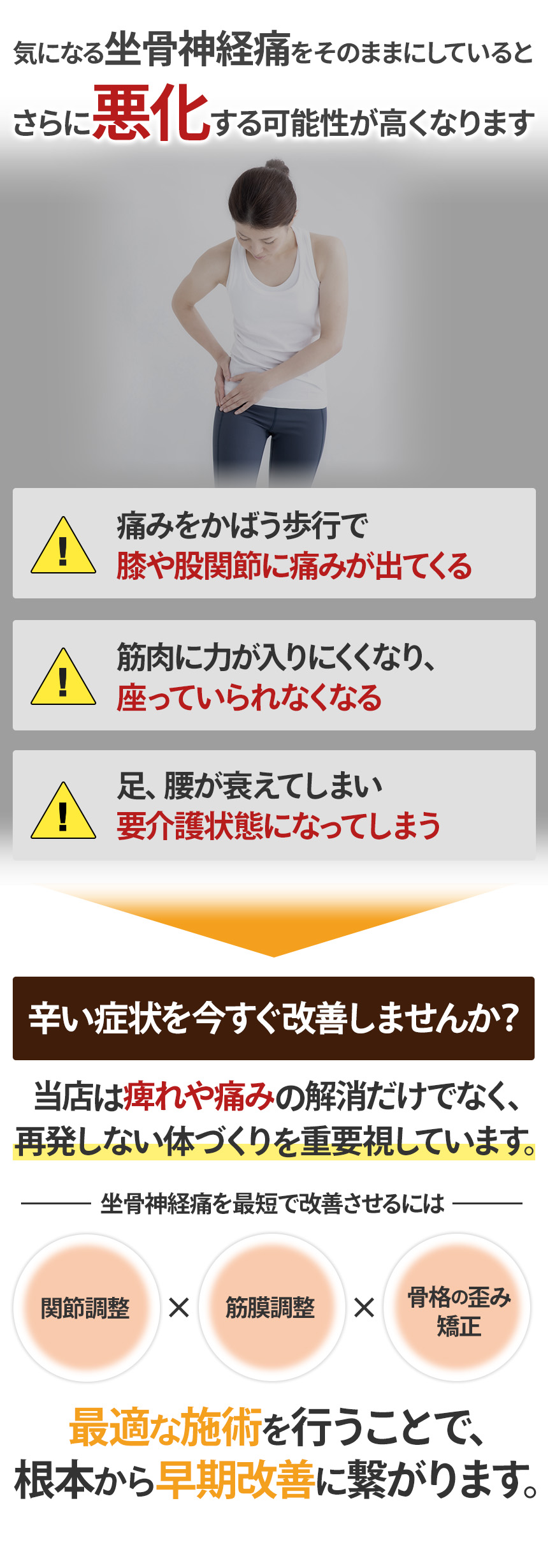 そのままにしていると...(坐骨神経痛)